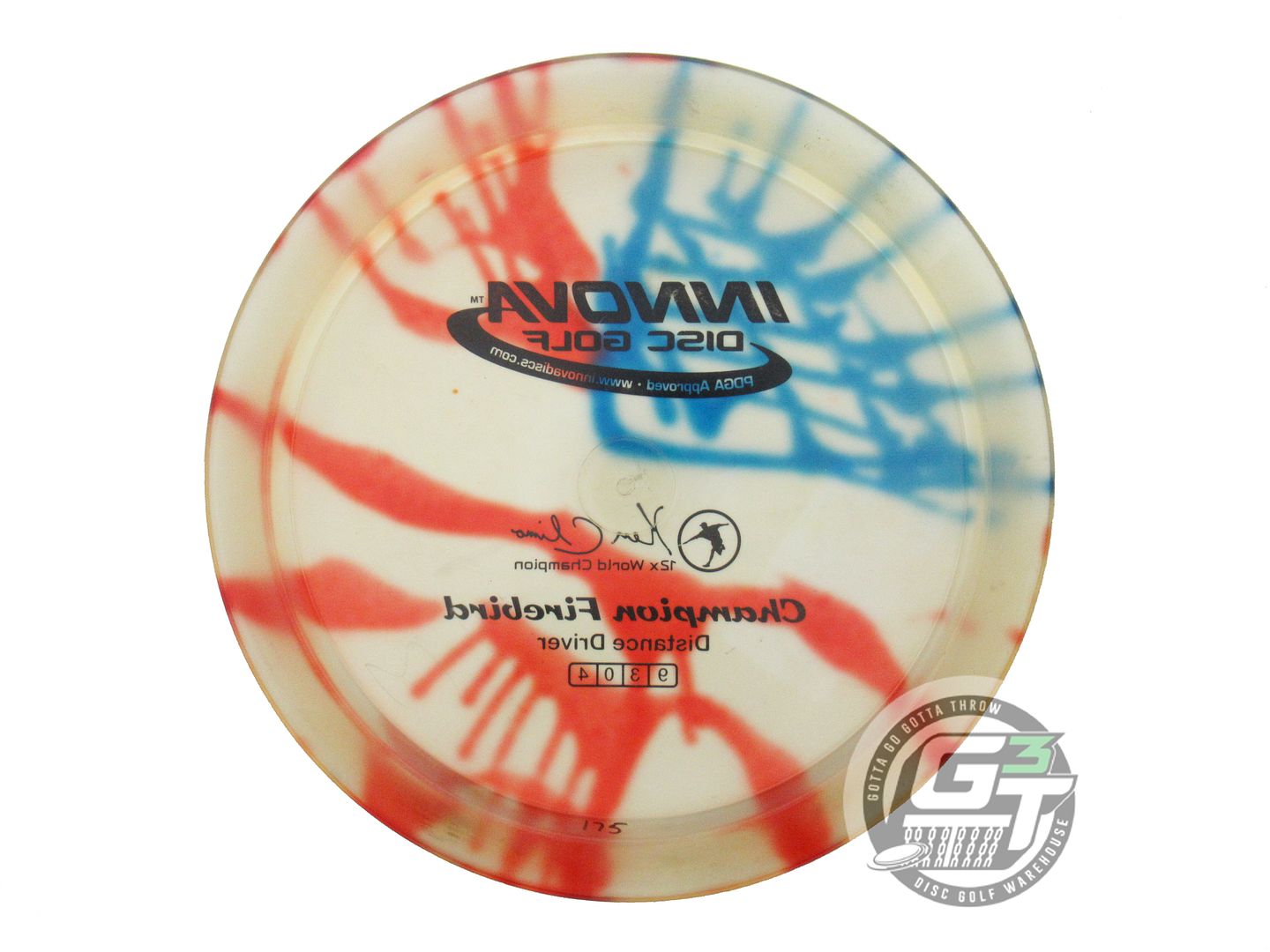 USED Innova I-DYE Champion Firebird 175g Flag Distance Driver Golf Disc