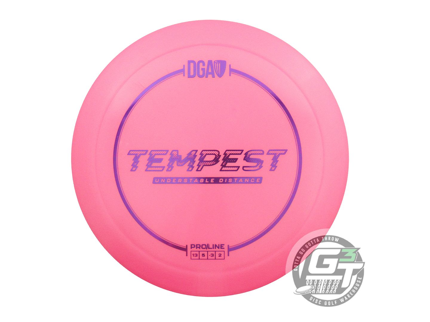 NOS DGA ProLine Tempest 173g Pink Purple Foil Distance Driver Golf Disc