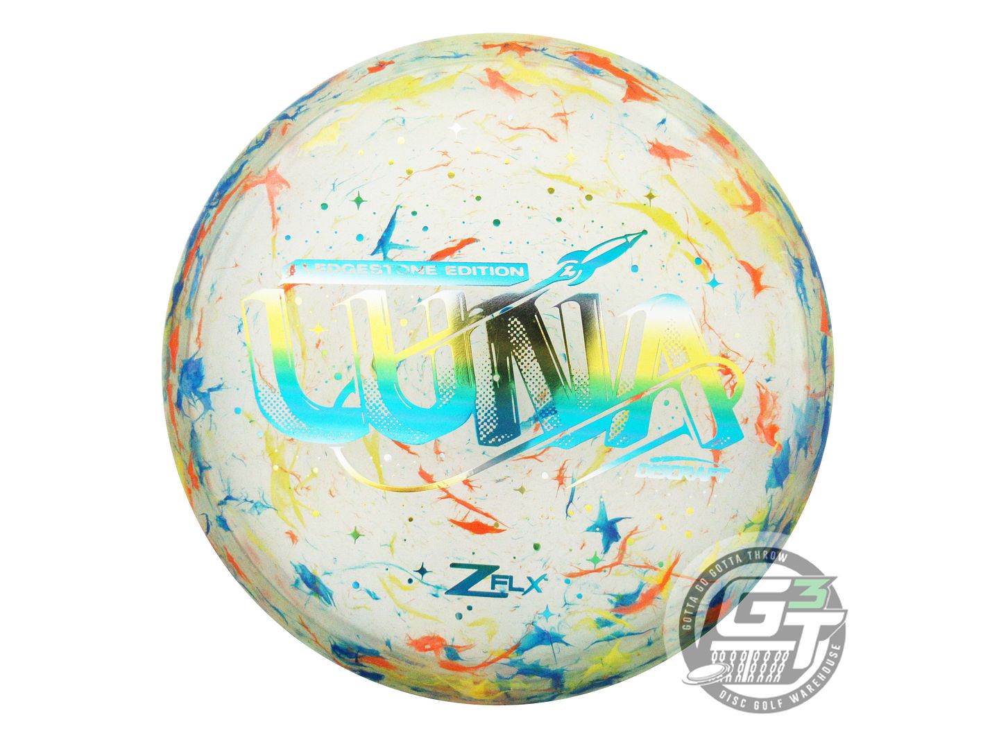 USED Discraft [LEDGESTONE] Z FLX Luna 175g Sunrise Foil Putter Golf Disc