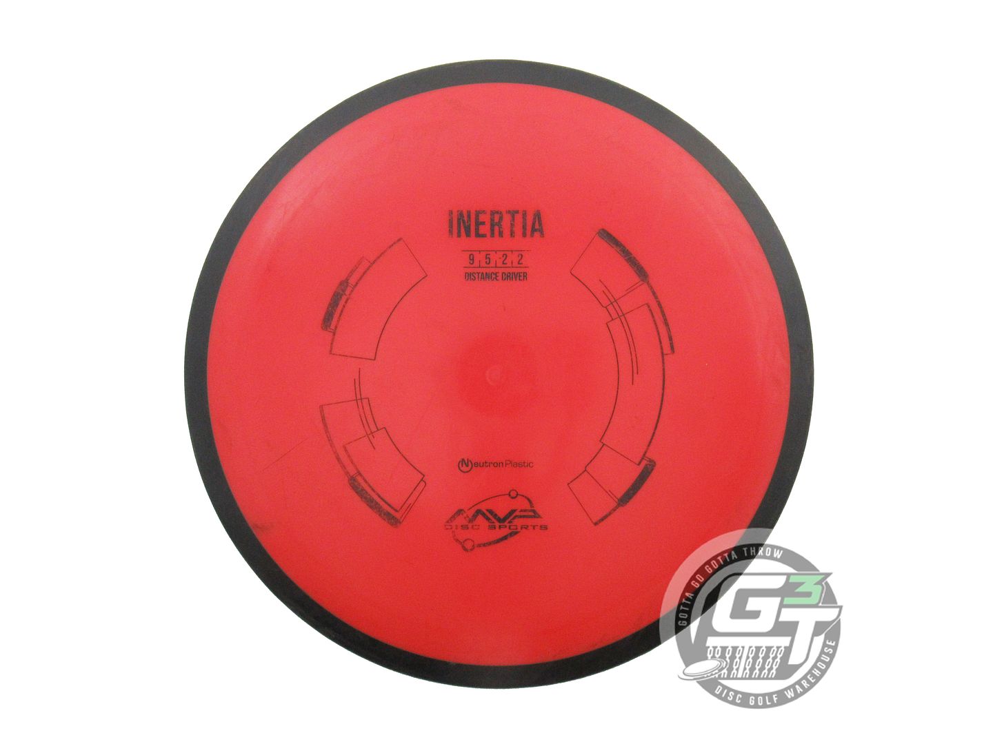 USED MVP Disc Sports Neutron Inertia 172g Red Distance Driver Golf Disc