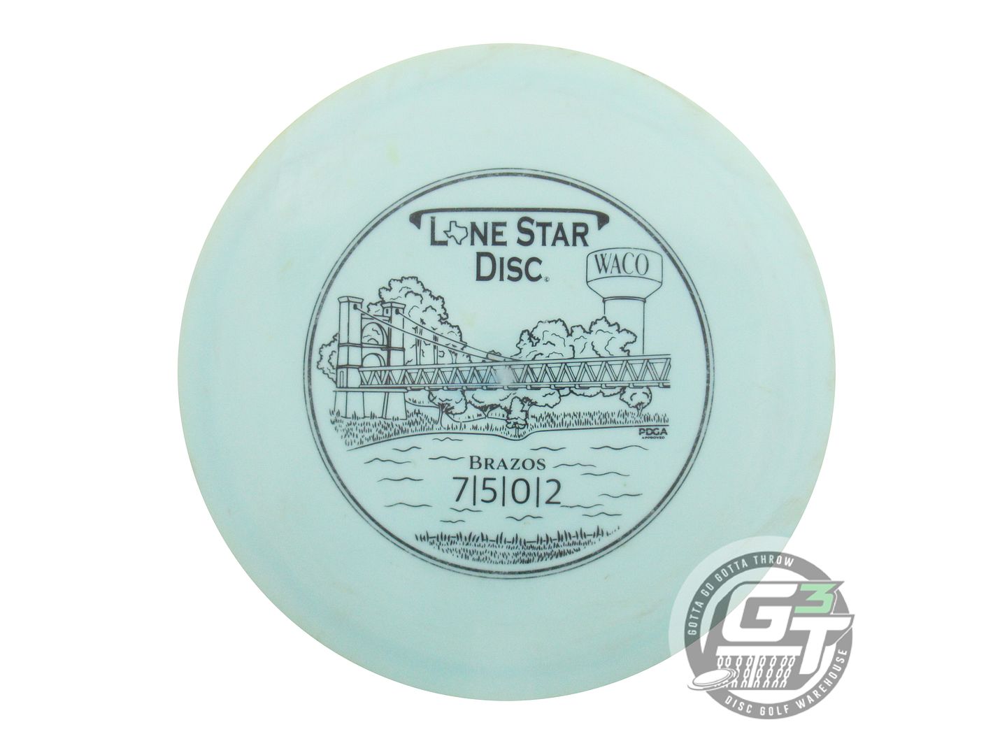 USED Lone Star Bravo Brazos 174g Lt. Teal Black Stamp Fairway Driver Golf Disc