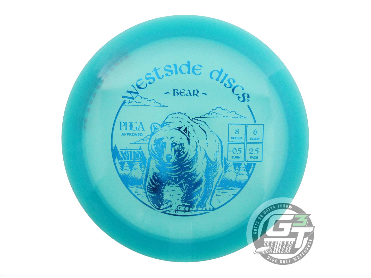 USED Westside Discs VIP Bear 171g Teal Blue Foil Fairway Driver Golf Disc