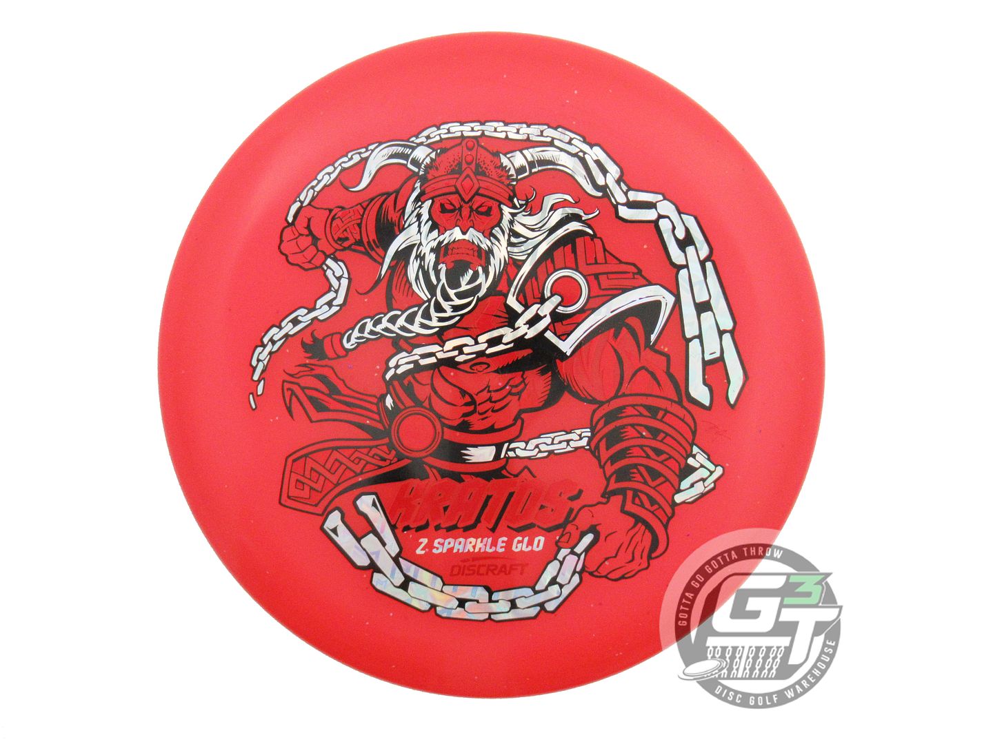 NOS Discraft [LEDGESTONE] Sparkle Glo Z Kratos 173g Red Putter Golf Disc