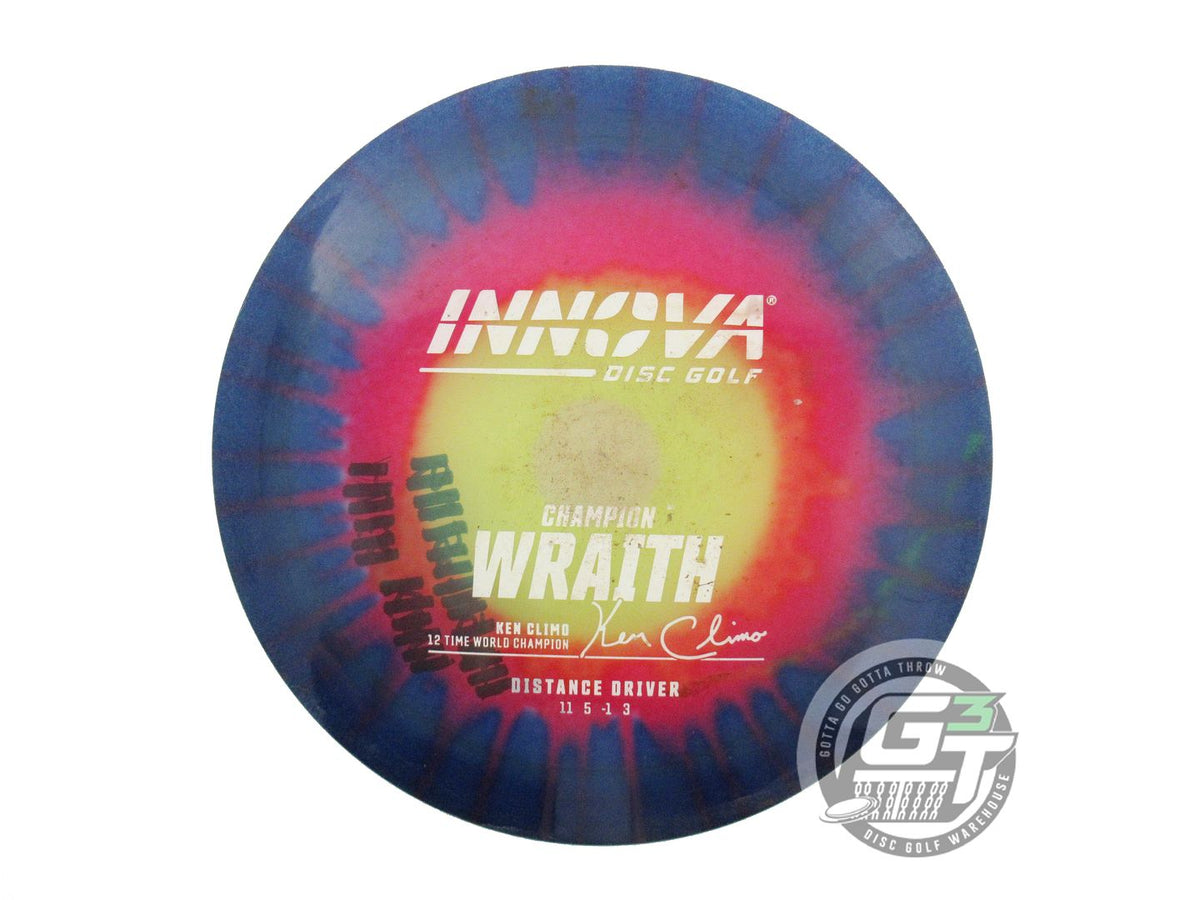 USED Innova I-DYE Champion Wraith 171g Blue Burst Distance Driver Golf Disc