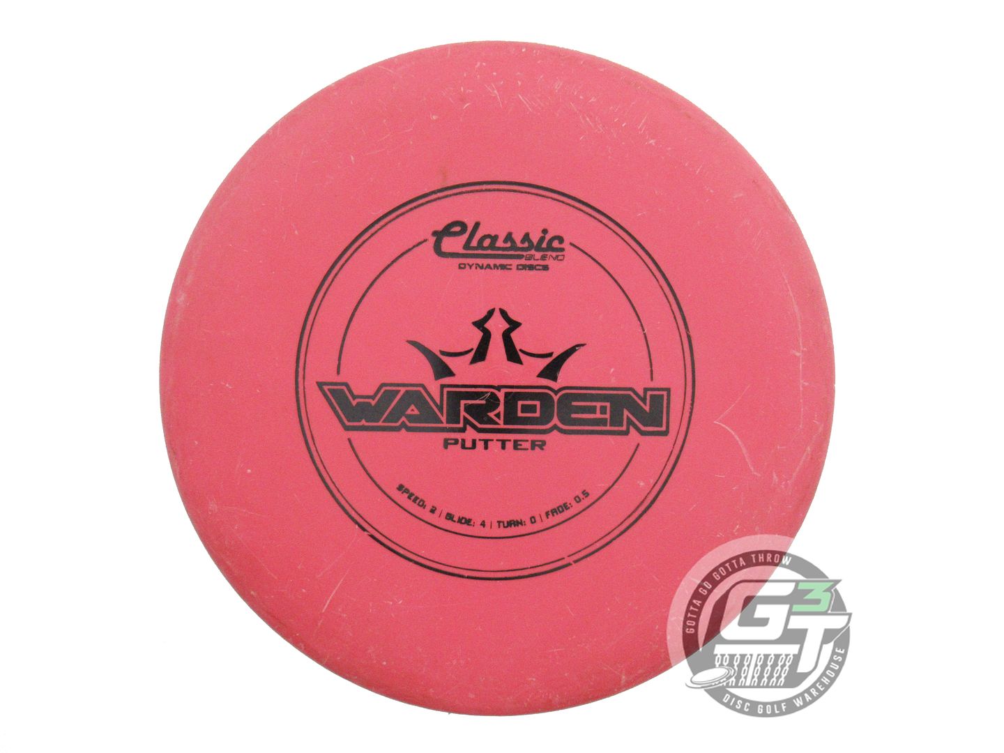 USED Dynamic Discs Classic Blend Warden 174g Red Black Stamp Putter Golf Disc