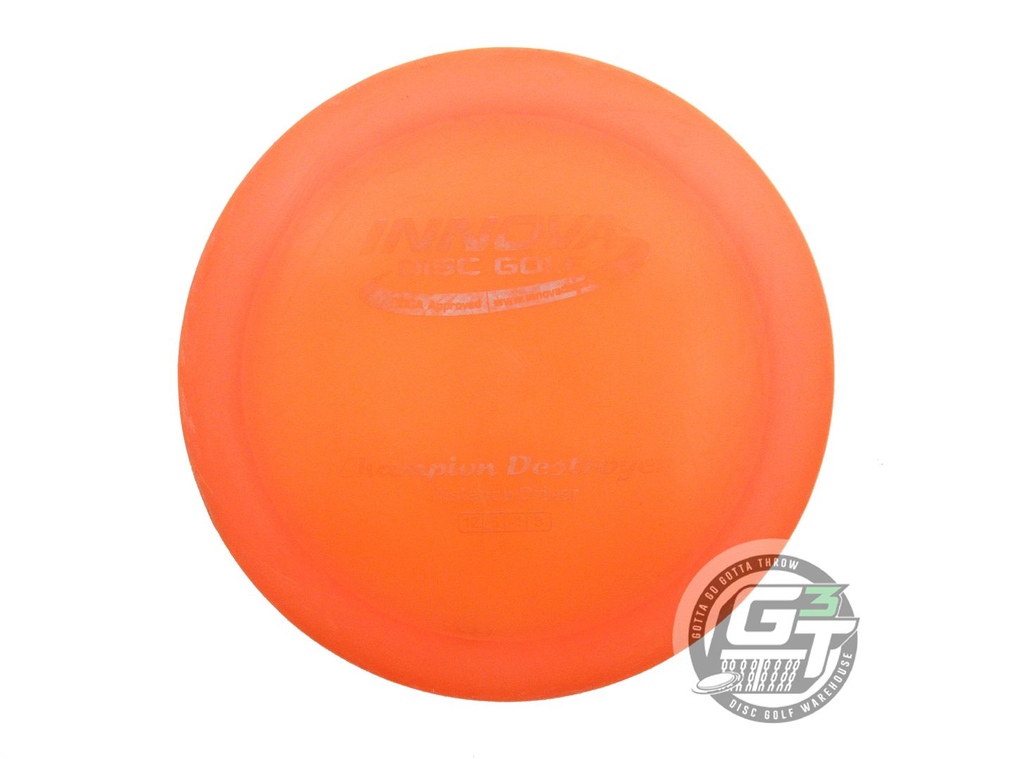 USED Innova Champion Destroyer 175g Orange Silver Foil Distance Driver Golf Disc