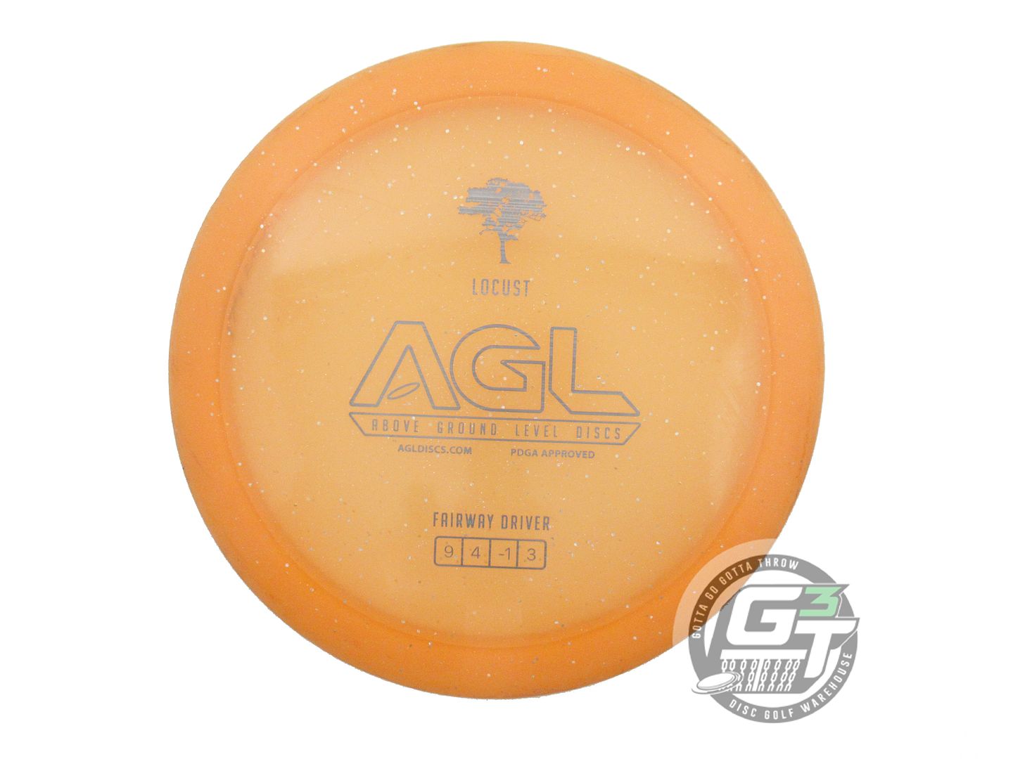 USED Above Ground Level Alpine Locust 174g Orange Gray Laser Fairway Driver Disc