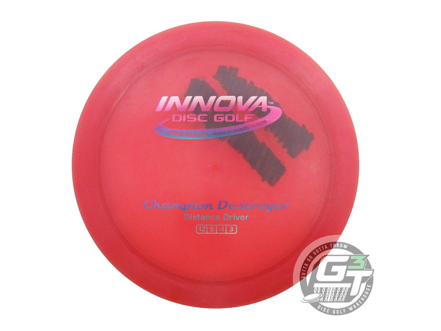USED Innova Champion Destroyer 174g Red Miami Foil Distance Driver Golf Disc
