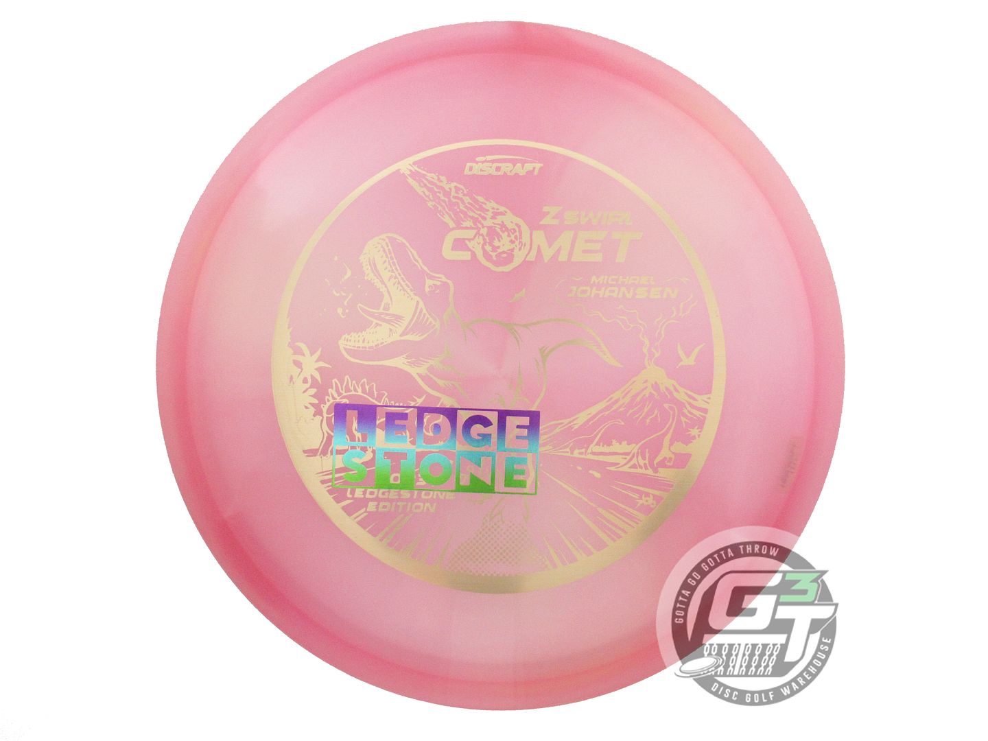 NOS Discraft [LEDGESTONE] Z Comet 177g Pink Midrange Golf Disc
