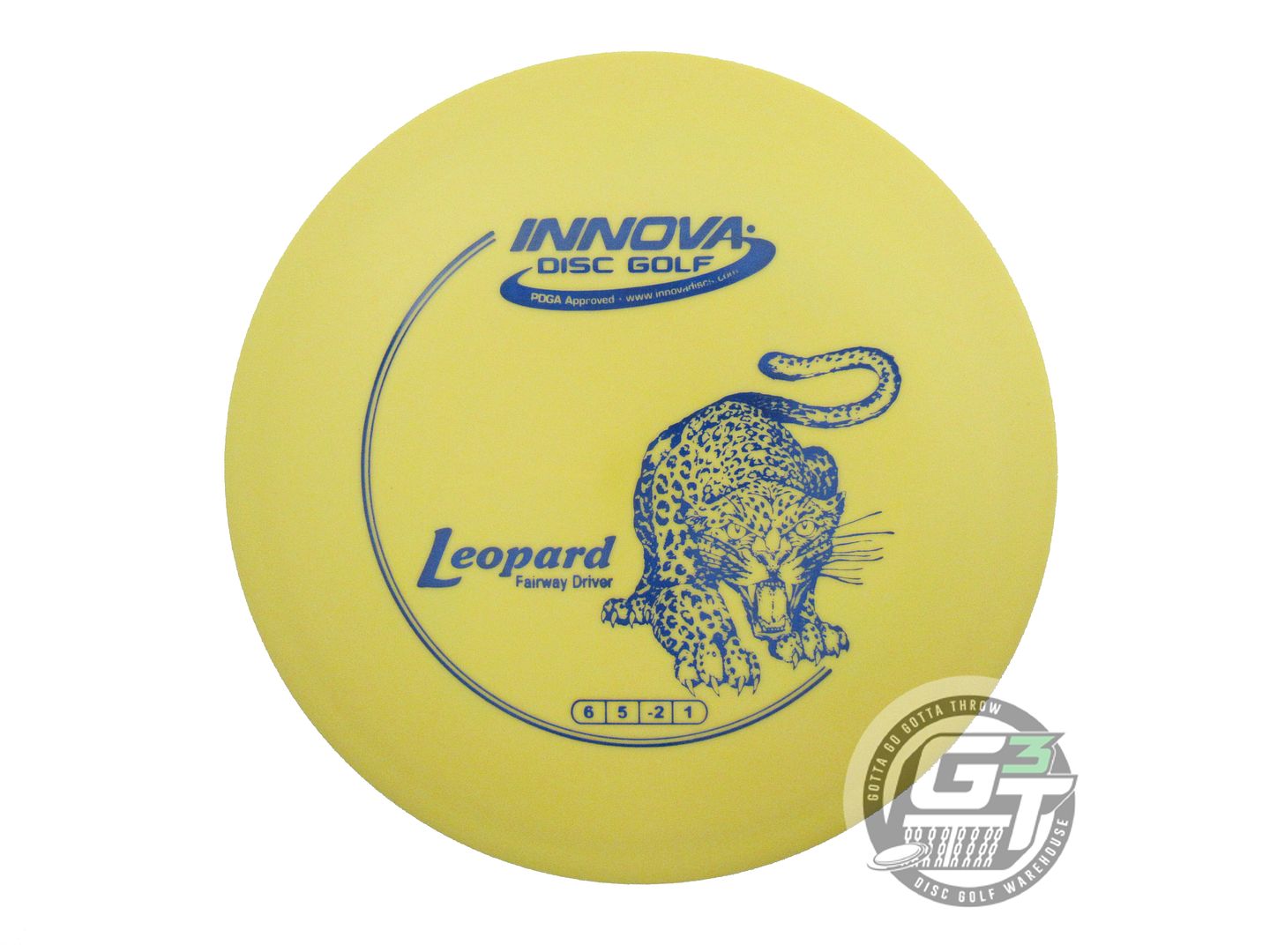 USED Innova DX Leopard 170g Yellow Blue Stamp Fairway Driver Golf Disc