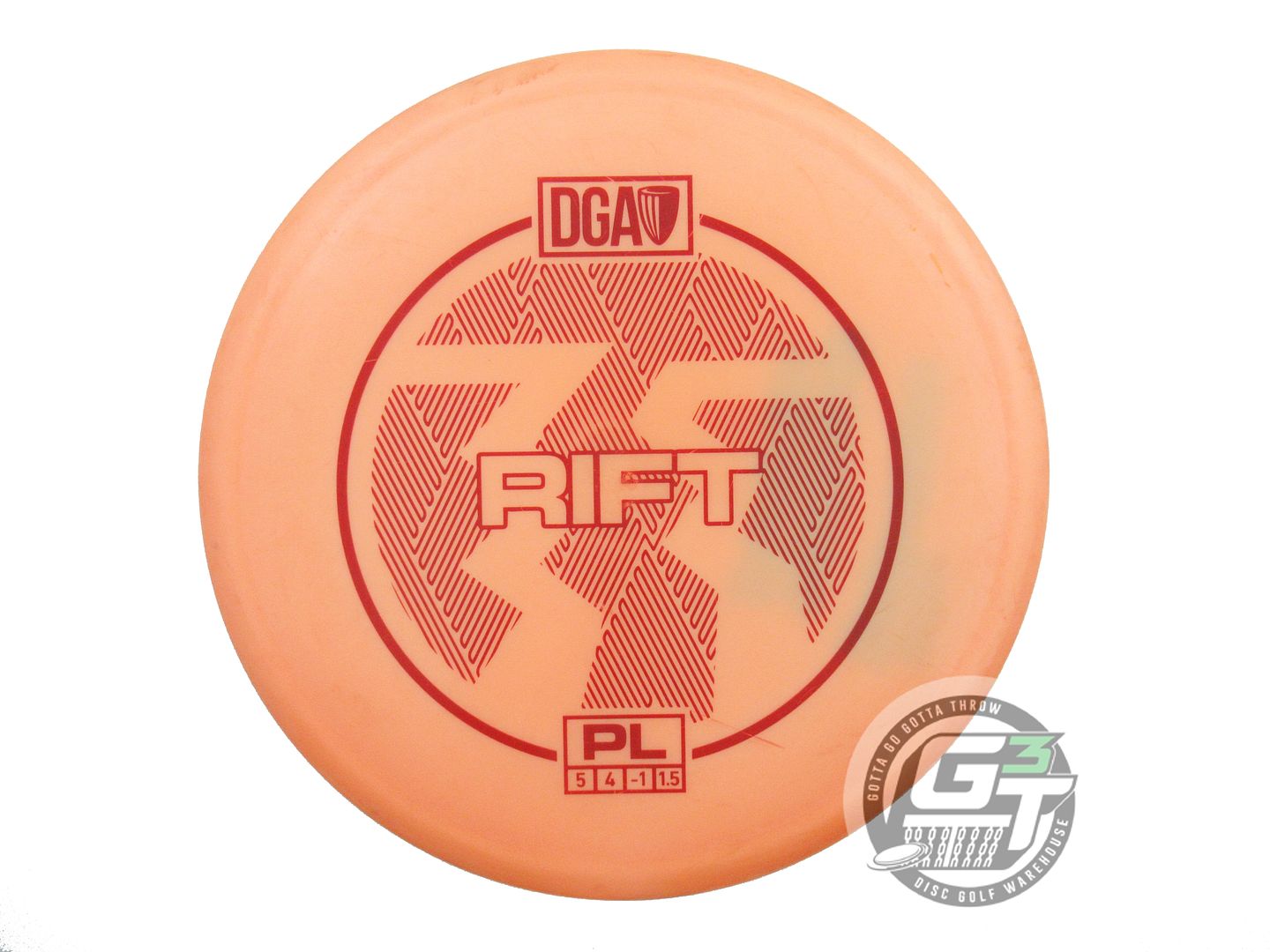 USED DGA ProLine Rift 173g Orange Maroon Stamp Midrange Golf Disc