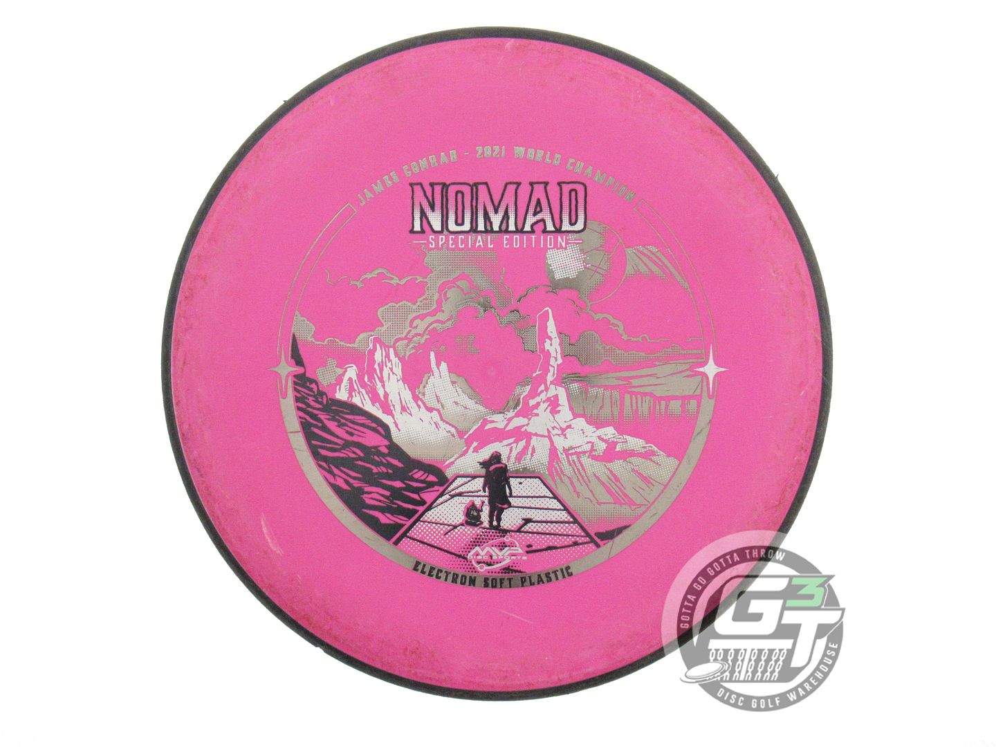 USED MVP Disc Sports SE [CONRAD] Electron Soft Nomad 175g Pink Putter Golf Disc