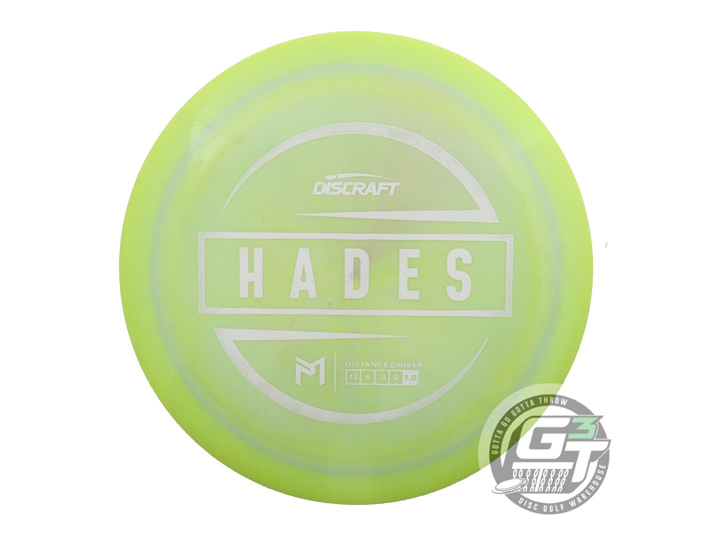 USED Discraft [McBETH] ESP Hades 160g Dayglow White Stamp Driver Golf Disc
