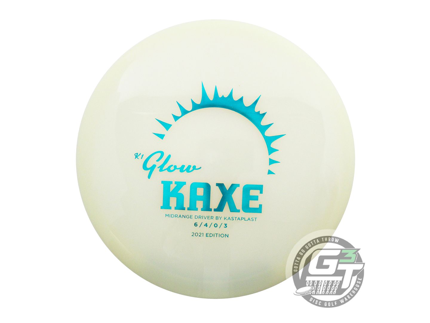 USED Kastaplast [2021] K1 Glow Kaxe 172g Teal Foil Midrange Golf Disc