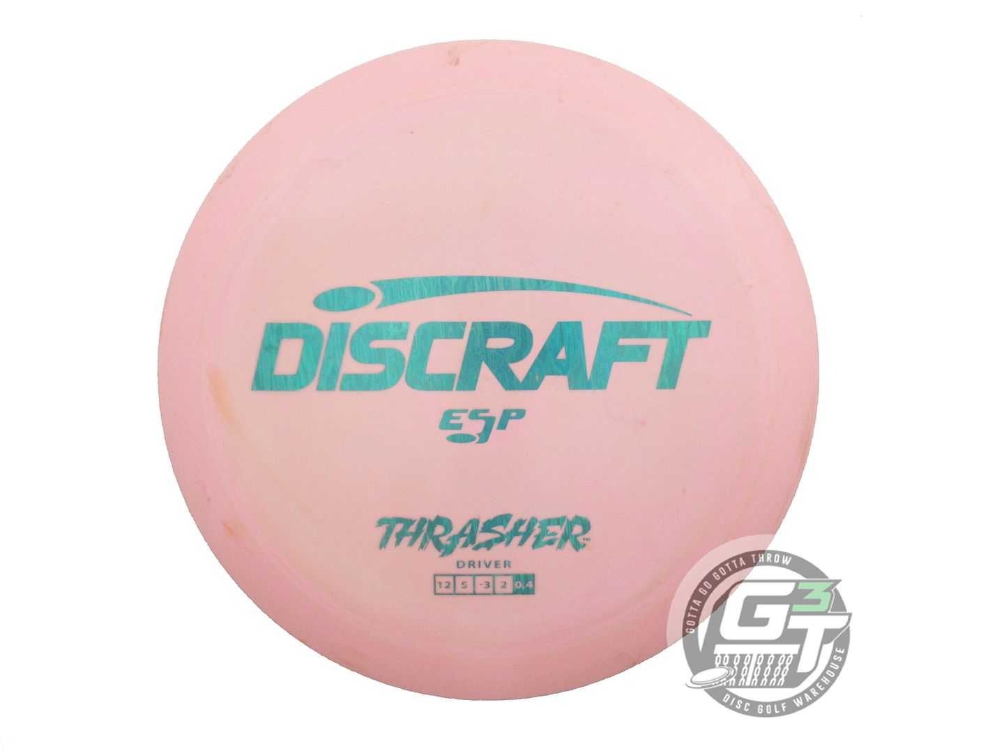 USED Discraft ESP Thrasher 172g Lt. Pink Teal Foil Distance Driver Golf Disc