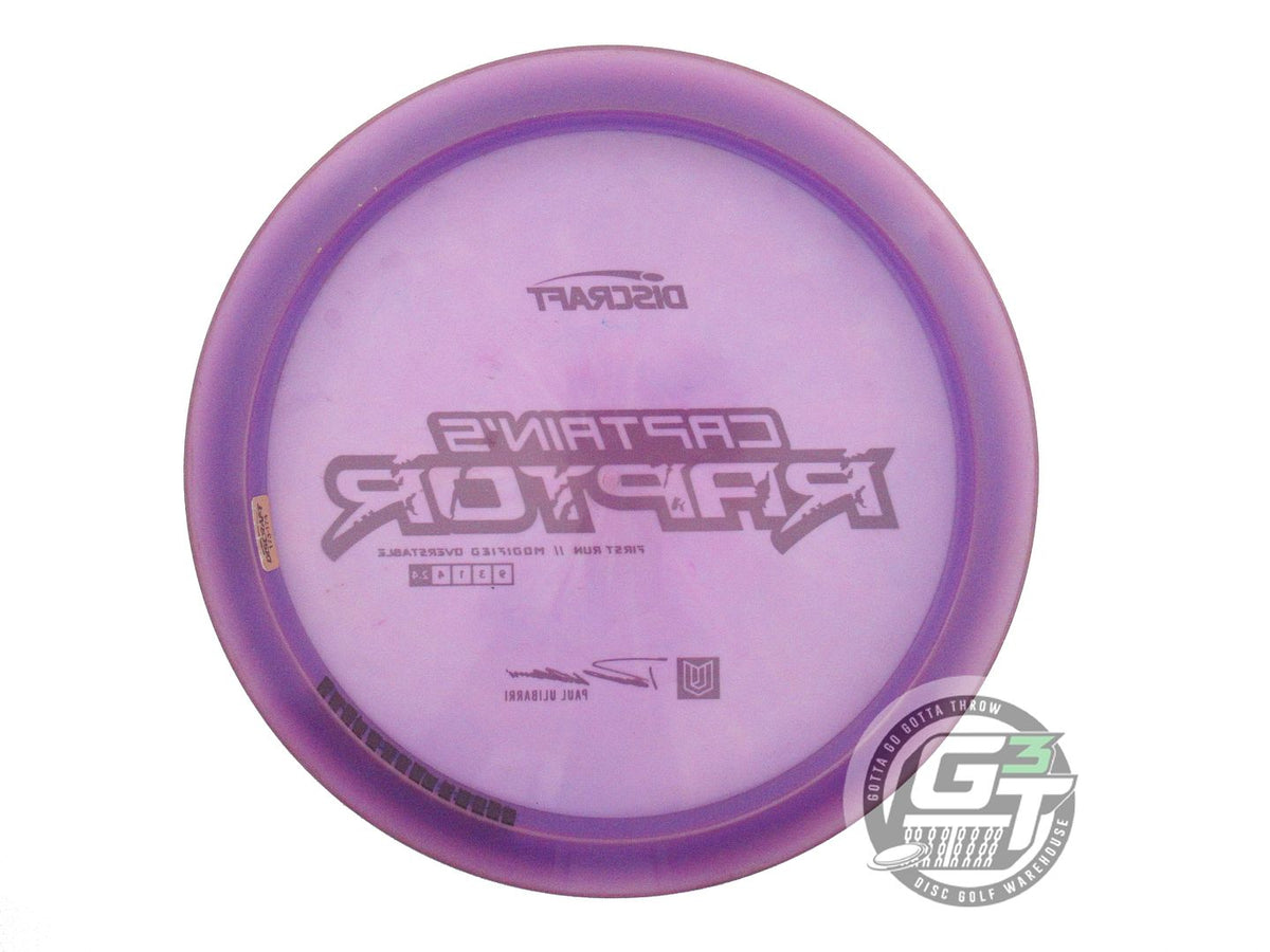 USED Discraft [ULIBARRI] Z Captain's Raptor 175g Purple Driver Golf Disc