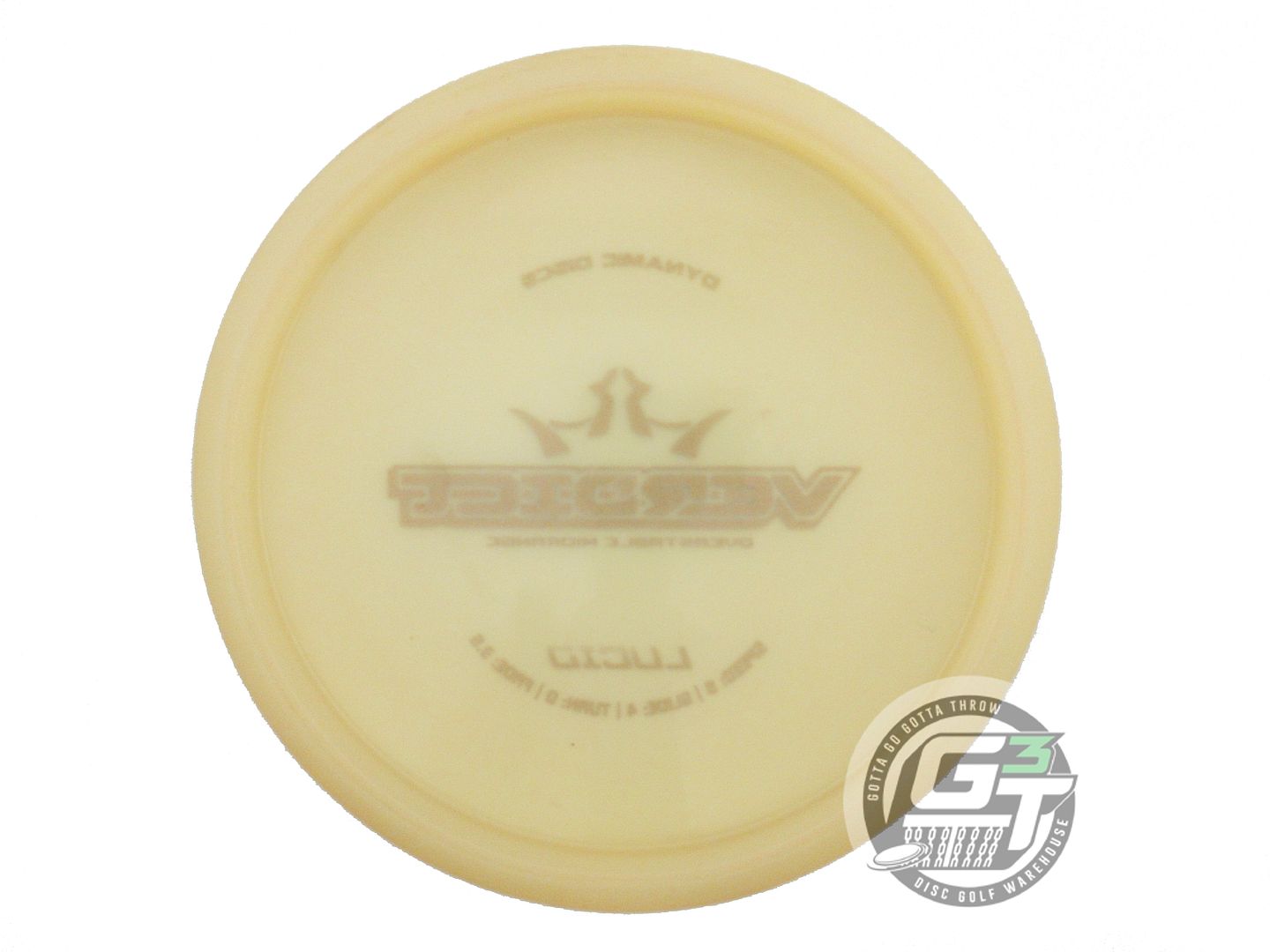 USED Dynamic Discs Lucid Verdict 175g Cream Silver Stamp Midrange Golf Disc
