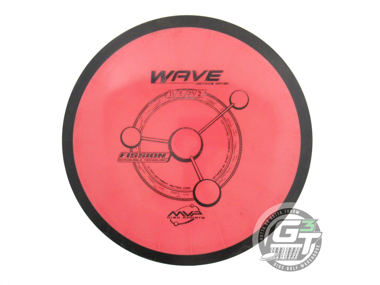 USED MVP Disc Sports Fission Wave 158g Red Distance Driver Golf Disc