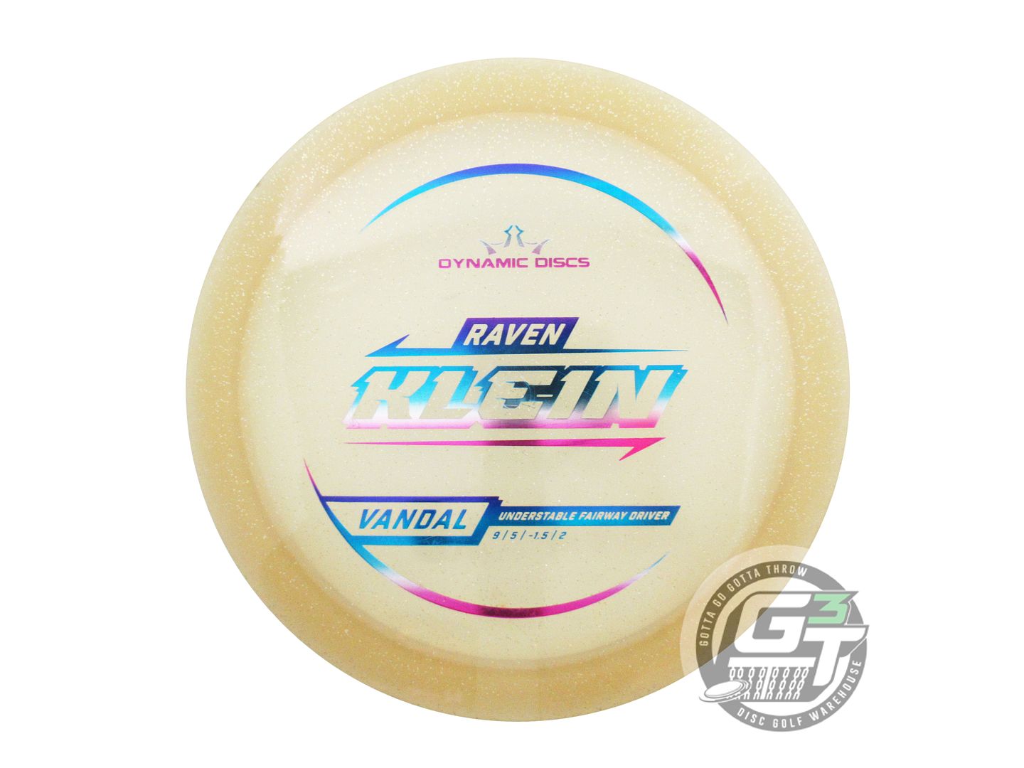 USED Dynamic Discs [KLEIN] Metal Flake Lucid Vandal 174g Miami Foil Driver Disc