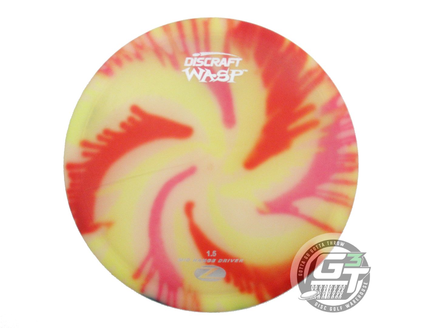 USED Discraft FlyDye Z Wasp 172g Pinwheel Midrange Golf Disc