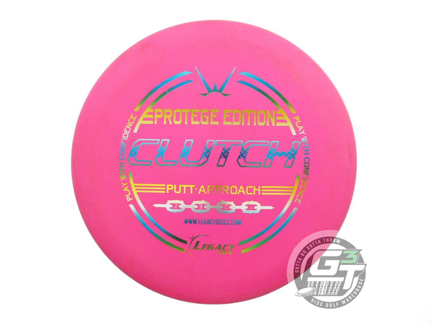 USED Legacy Discs Protege Clutch 173g Pink Sunrise Foil Putter Golf Disc