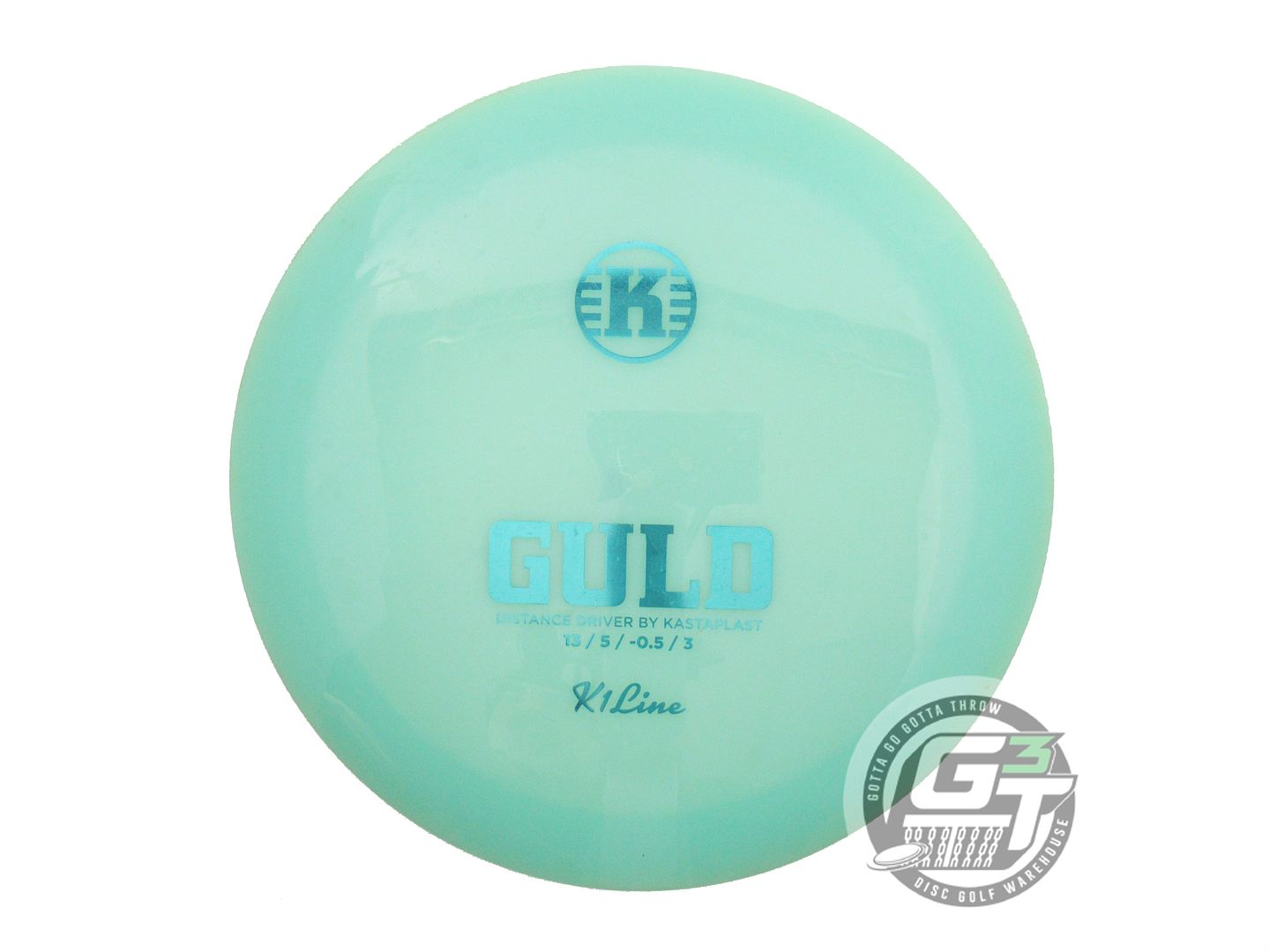 USED Kastaplast FIRST RUN K1 Guld 172g Seafoam Aqua Foil Distance Driver Disc
