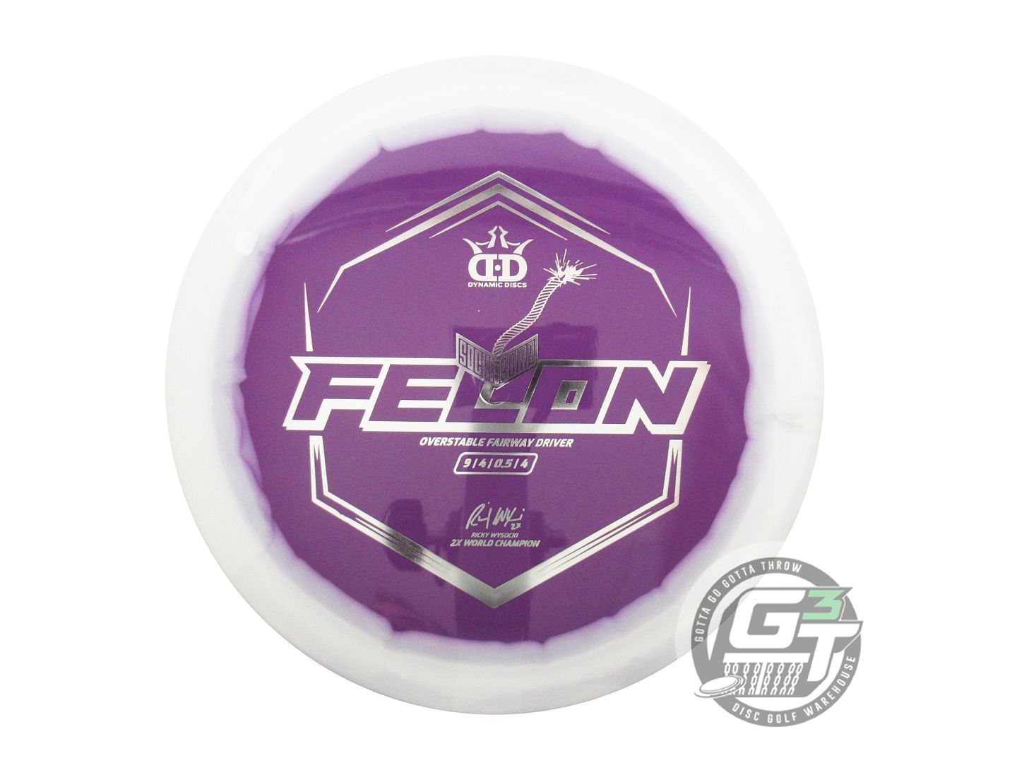 Dynamic Discs Limited Edition Ricky Wysocki Ignite Stamp V1 Supreme Orbit Sockibomb Felon Fairway Driver Golf Disc (Individually Listed)