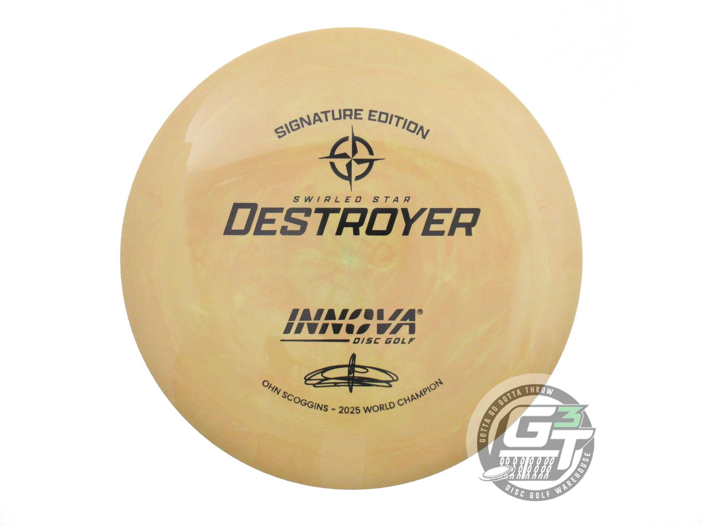 USED Innova [SALONEN 1X] Swirled Star Destroyer 175g Mustard Driver Disc
