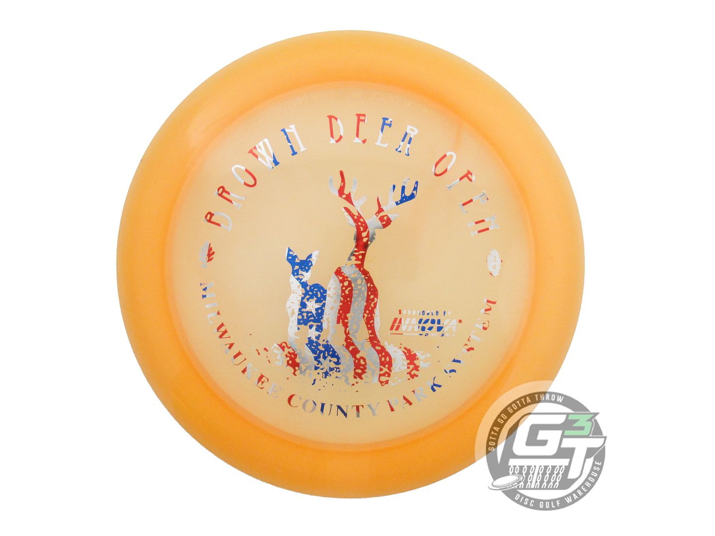 USED Innova Champion Katana 175g Peach Flag Foil Distance Driver Golf Disc