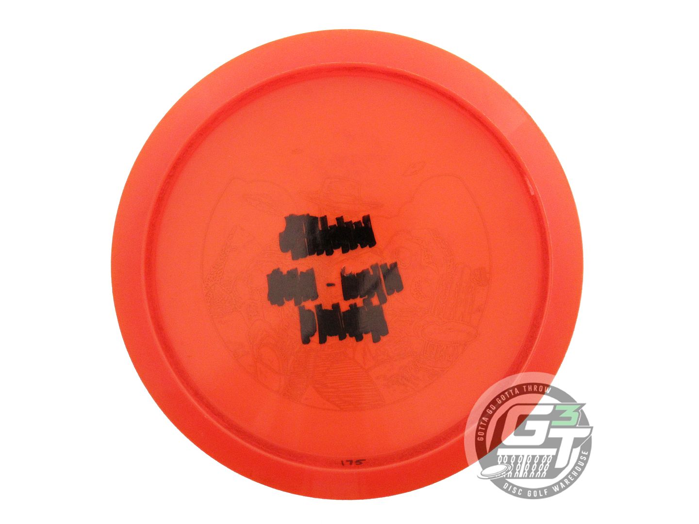 USED Discraft SKULBOY Z Undertaker 175g Orange Aqua Foil Driver