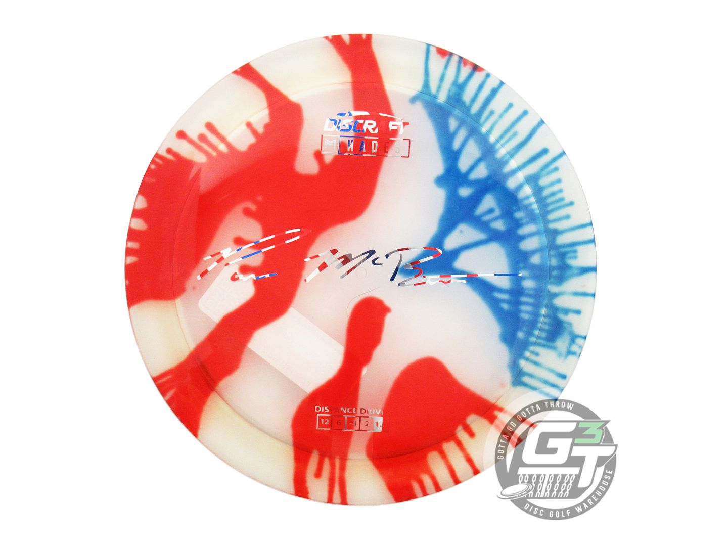 Discraft Paul McBeth Signature Fly Dye Elite Z Hades Distance Driver Golf Disc (Individually Listed)