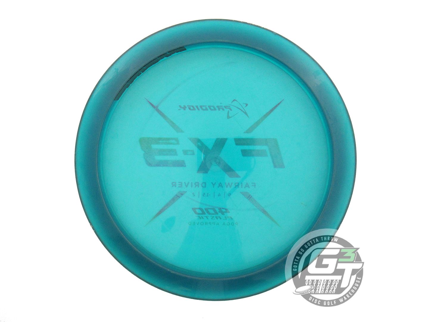 USED Prodigy Discs 400 FX3 175g Teal Rainbow Foil Fairway Driver Golf Disc