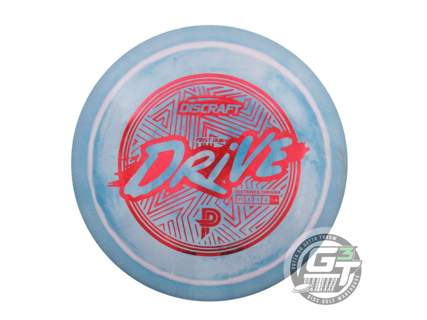 USED Discraft [PIERCE] ESP Drive 174g Blue-Pink Red Shatter Distance Driver Disc