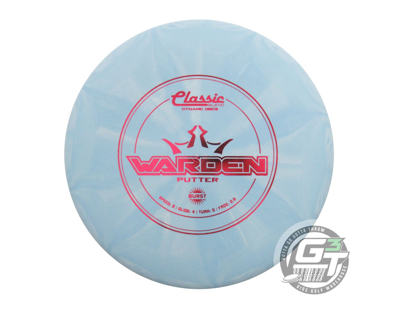 Dynamic Discs Classic Blend Burst Warden Putter Golf Disc (Individually Listed)