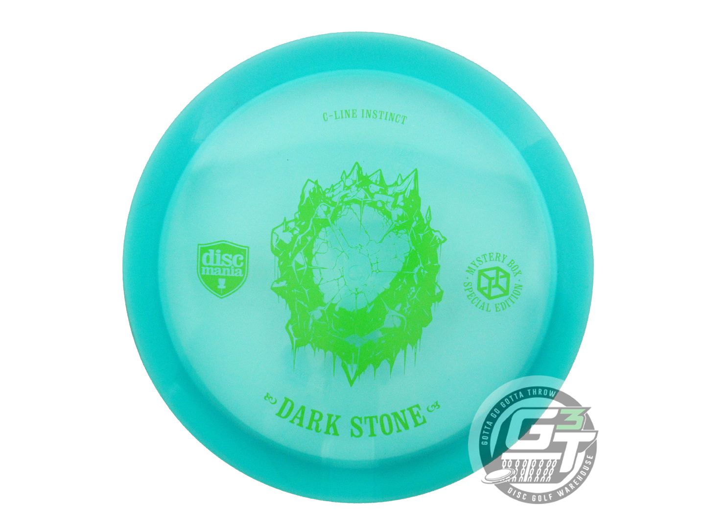 USED DiscMania DARK STONE C-Line Instinct 174g Teal Lime Stamp Driver Golf Disc