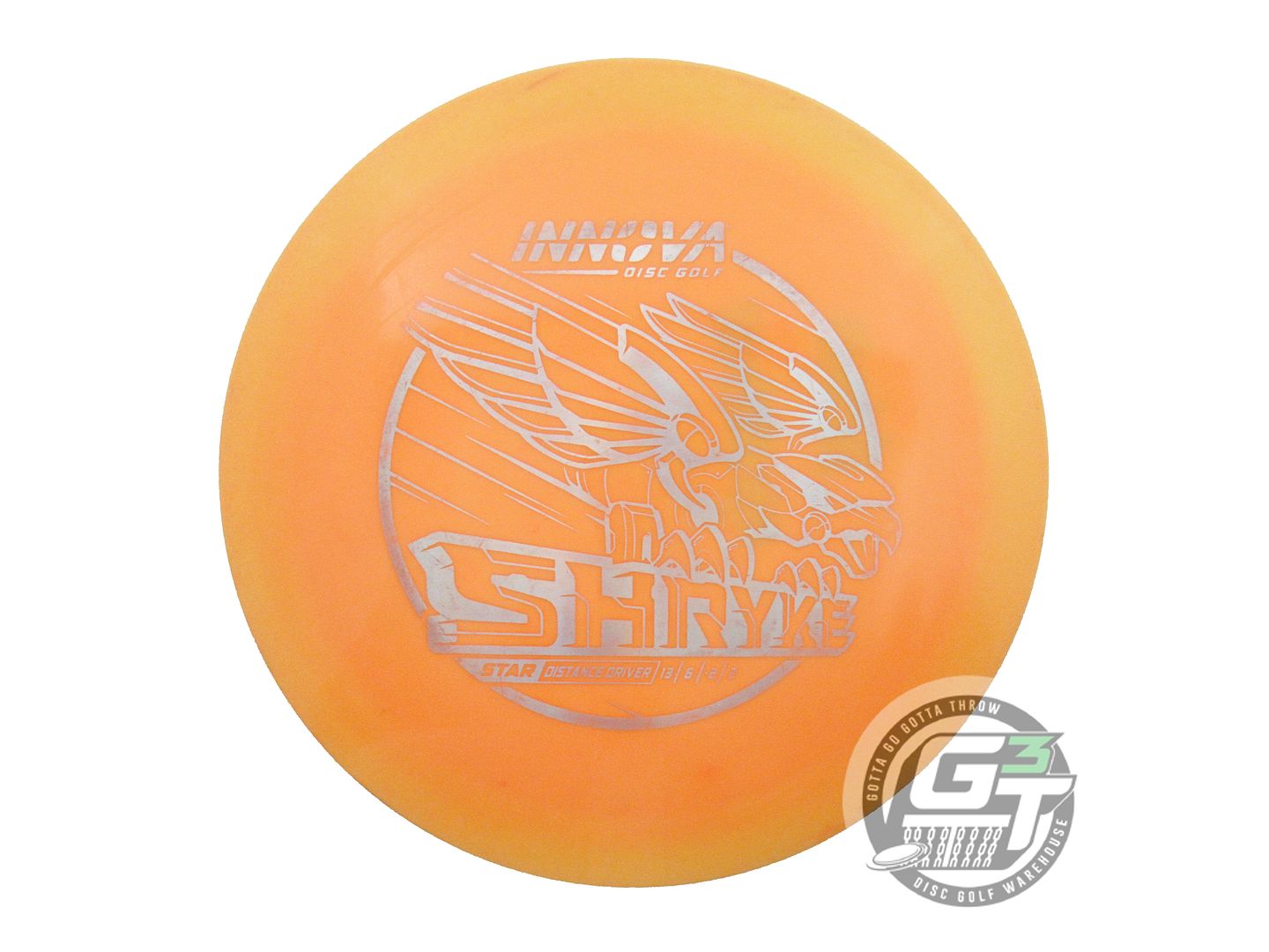 USED Innova Star Shryke 169g Orange Silver Holo Foil Distance Driver Golf Disc