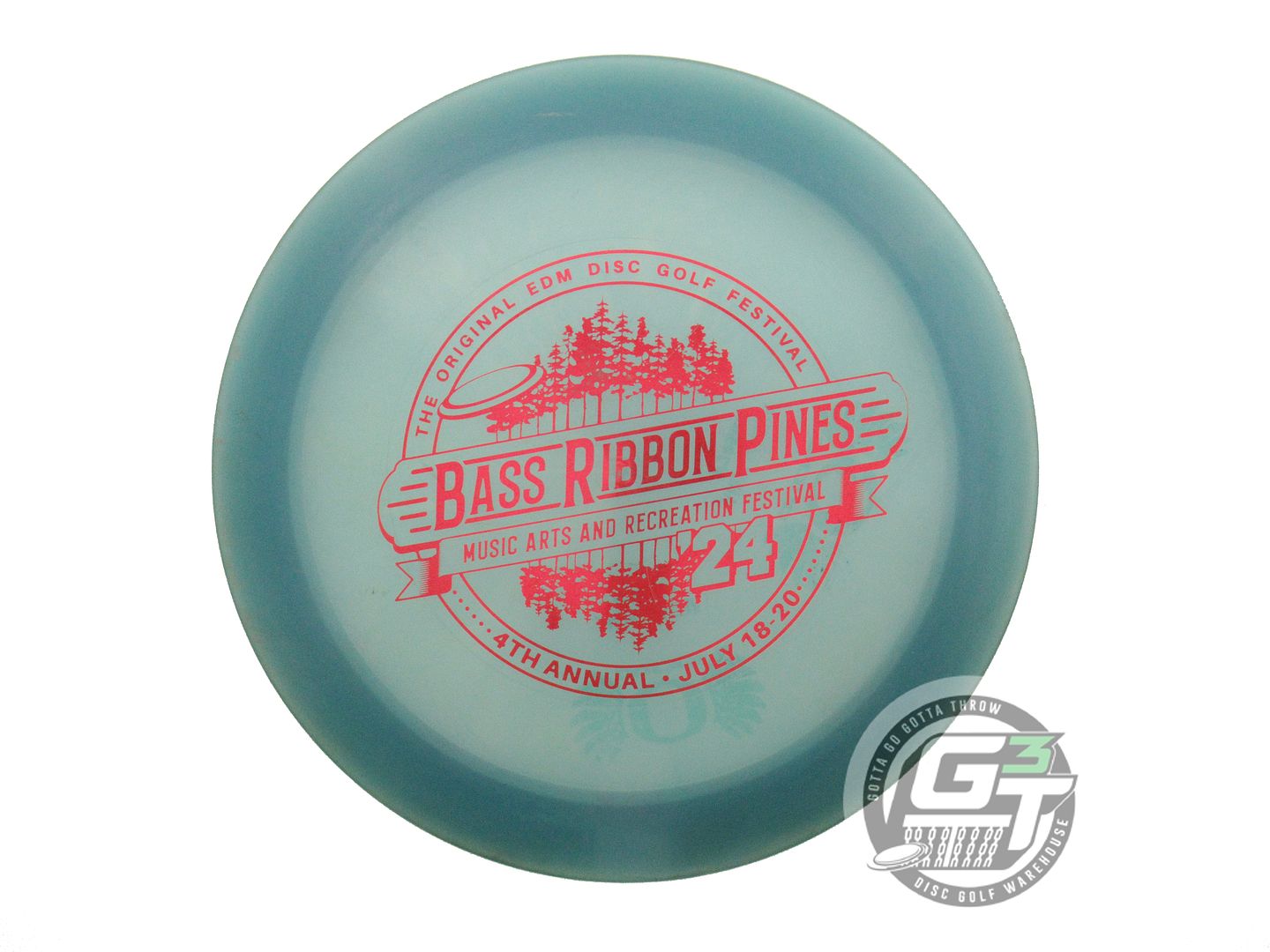 USED Gateway [BLUE RIBBON PINES] Diamond Aura 172g Blue Red Foil Driver Disc