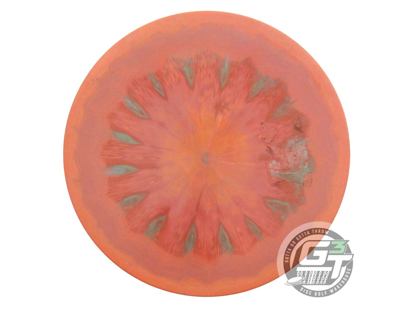 USED Discraft [SMITH] Swirl ESP Zone OS 175g Orange-Green Prism Foil Putter Disc