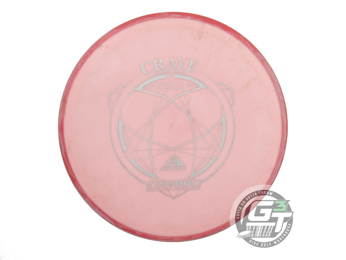 USED Axiom Discs Fission Crave 160g Lt. Pink Red Rim Fairway Driver Golf Disc