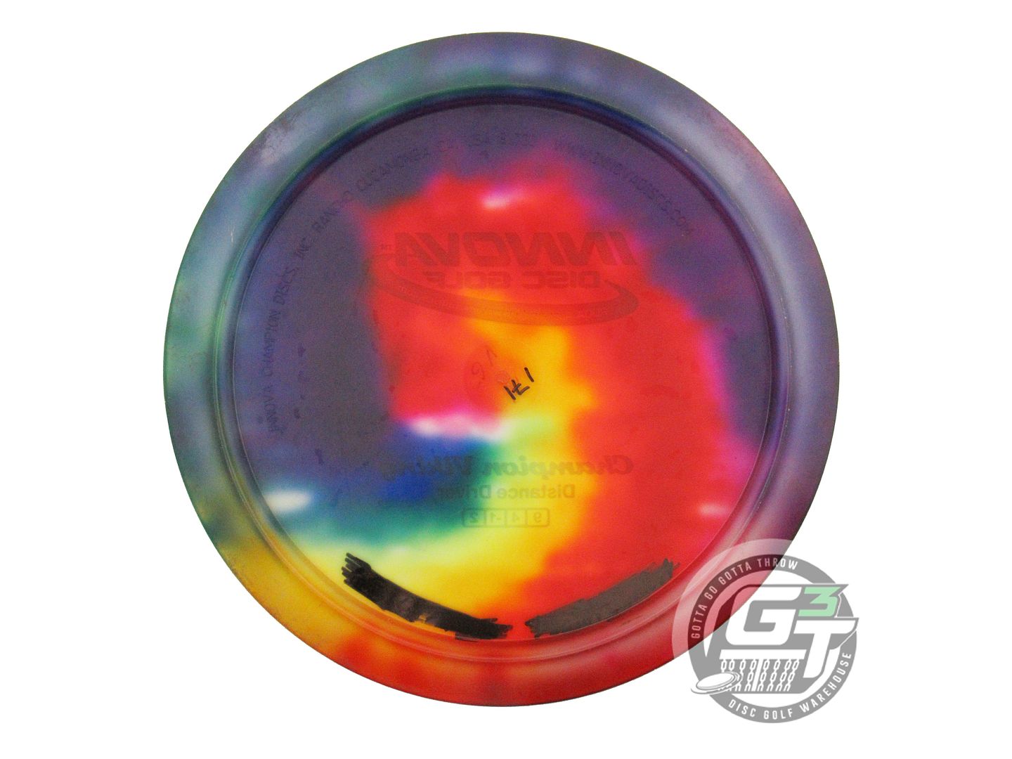 USED Innova I-DYE Champion Viking 171g Rainbow Swirl Distance Driver Golf Disc