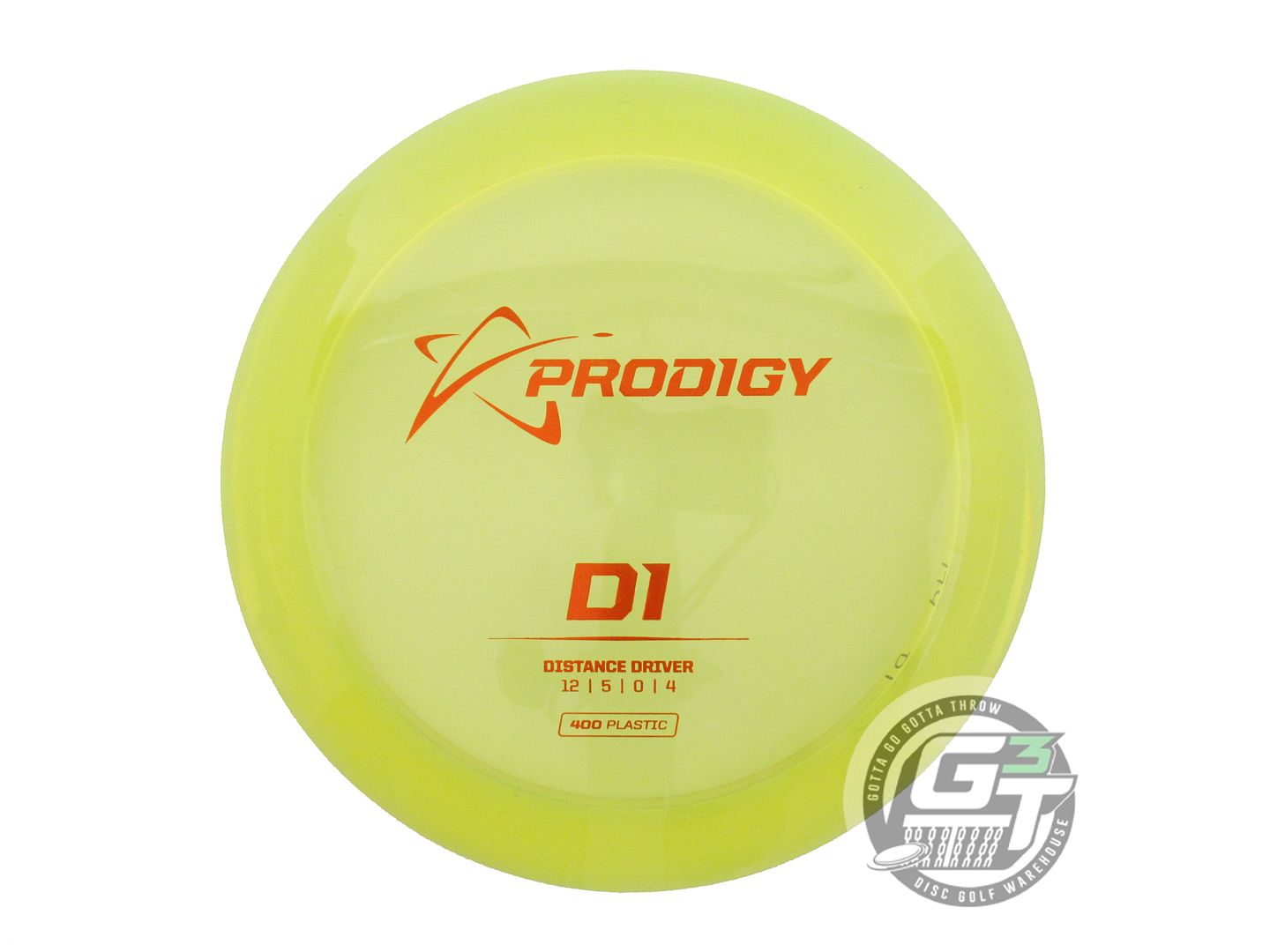 USED Prodigy Discs 400 D1 174g Yellow Copper Foil Distance Driver Golf Disc