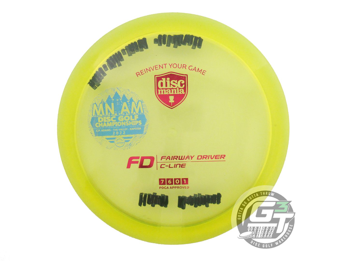 USED DiscMania C-Line FD 174g Yellow Red Foil Fairway Driver Golf Disc
