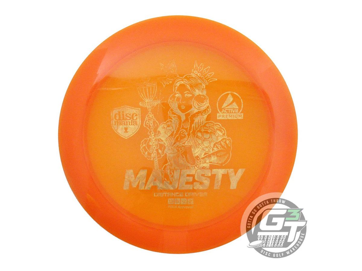 USED DiscMania Active Premium Majesty 173g Orange Gold Shatter Driver Golf Disc