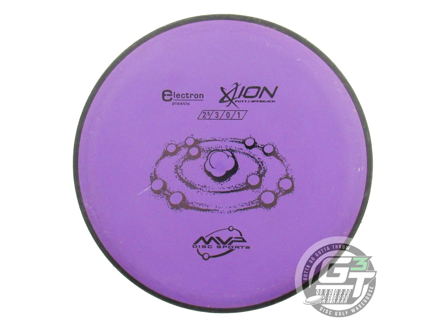 USED MVP Disc Sports Electron Ion 174g Purple Putter Golf Disc