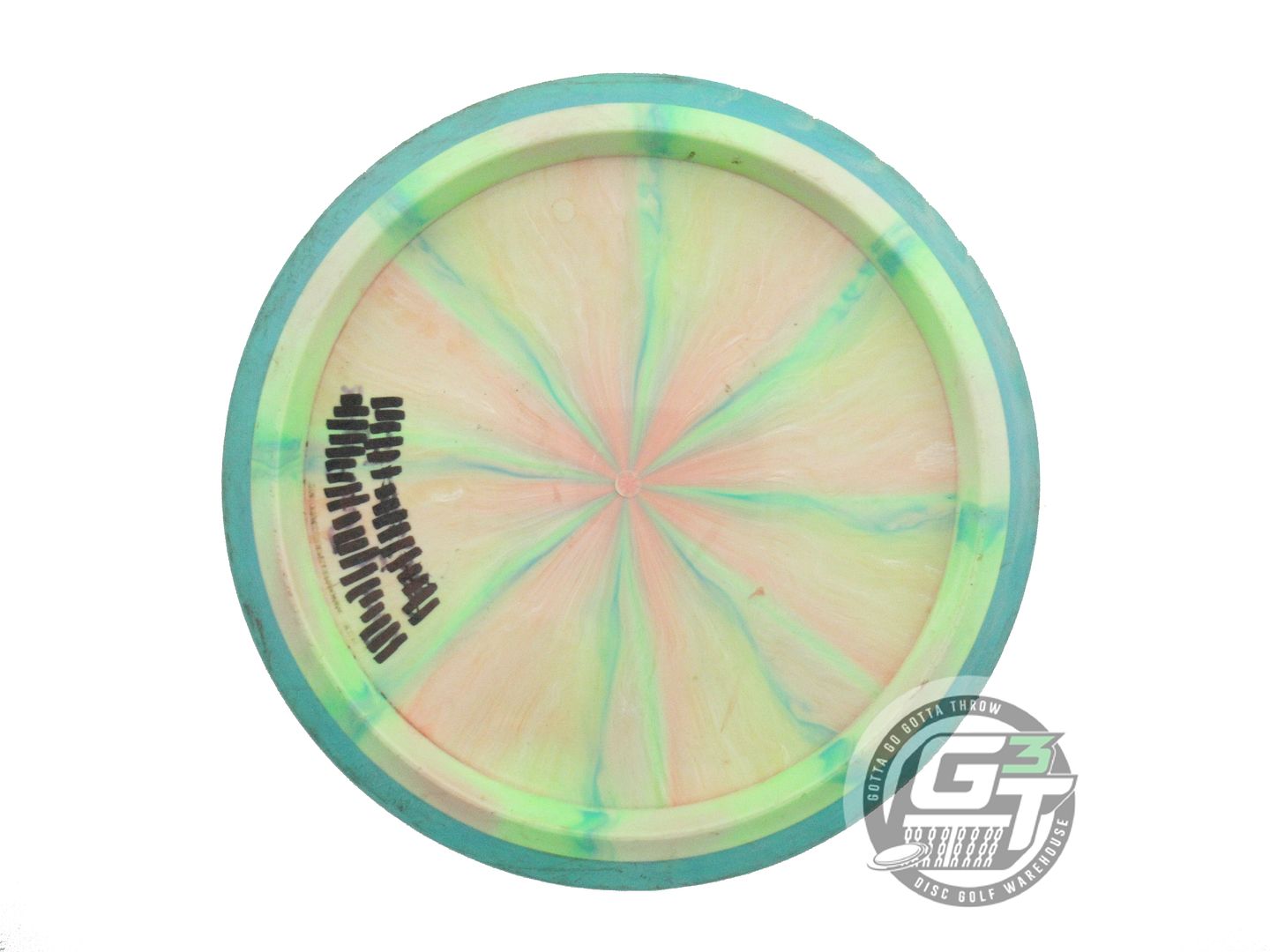 USED Axiom Discs Cosmic Neutron Insanity 170g Pink-Lime Teal Rim Driver Disc
