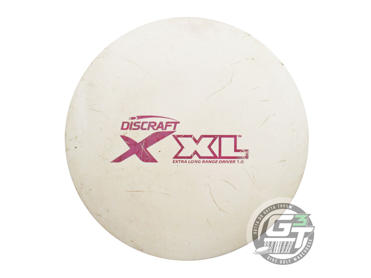 USED Discraft X XL 173g White Purple Foil Distance Driver Golf Disc