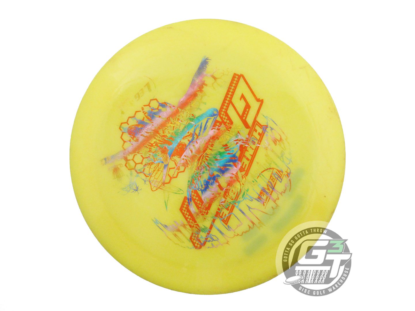 USED Legacy Discs X-OUT Icon Outlaw 175g Yellow Distance Driver Golf Disc