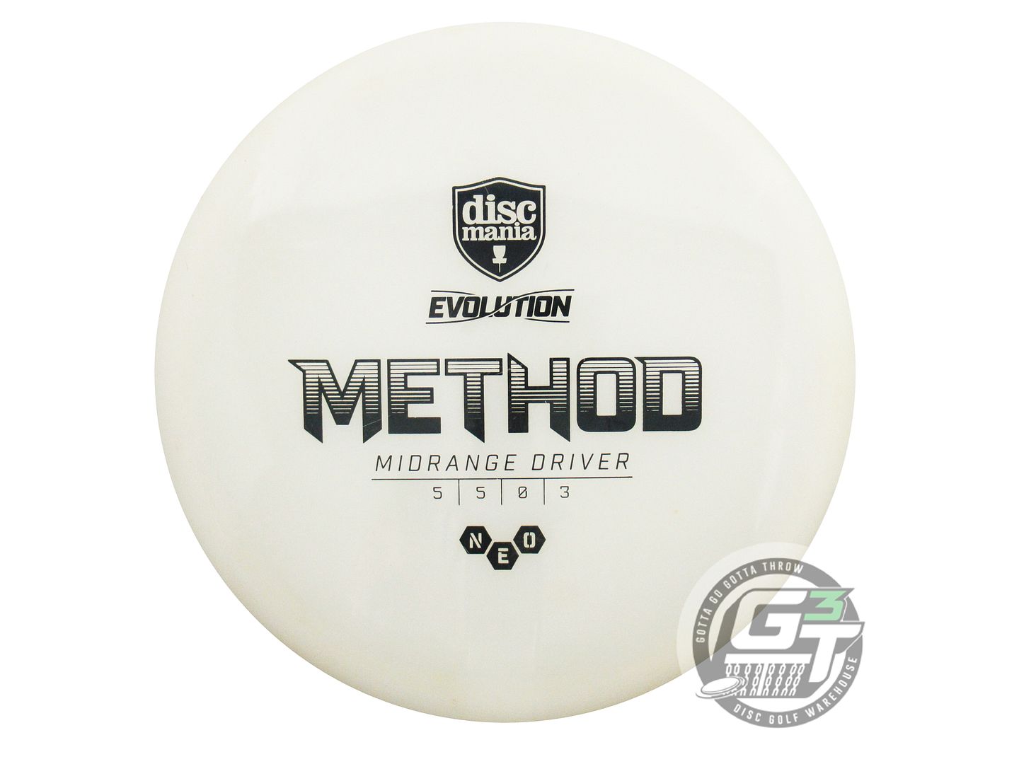 USED DiscMania Neo Method 177g White Black Stamp Midrange Golf Disc