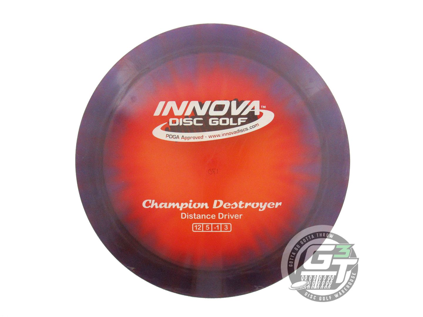 USED Innova I-DYE Champion Destroyer 170g Purple Burst Distance Driver Golf Disc