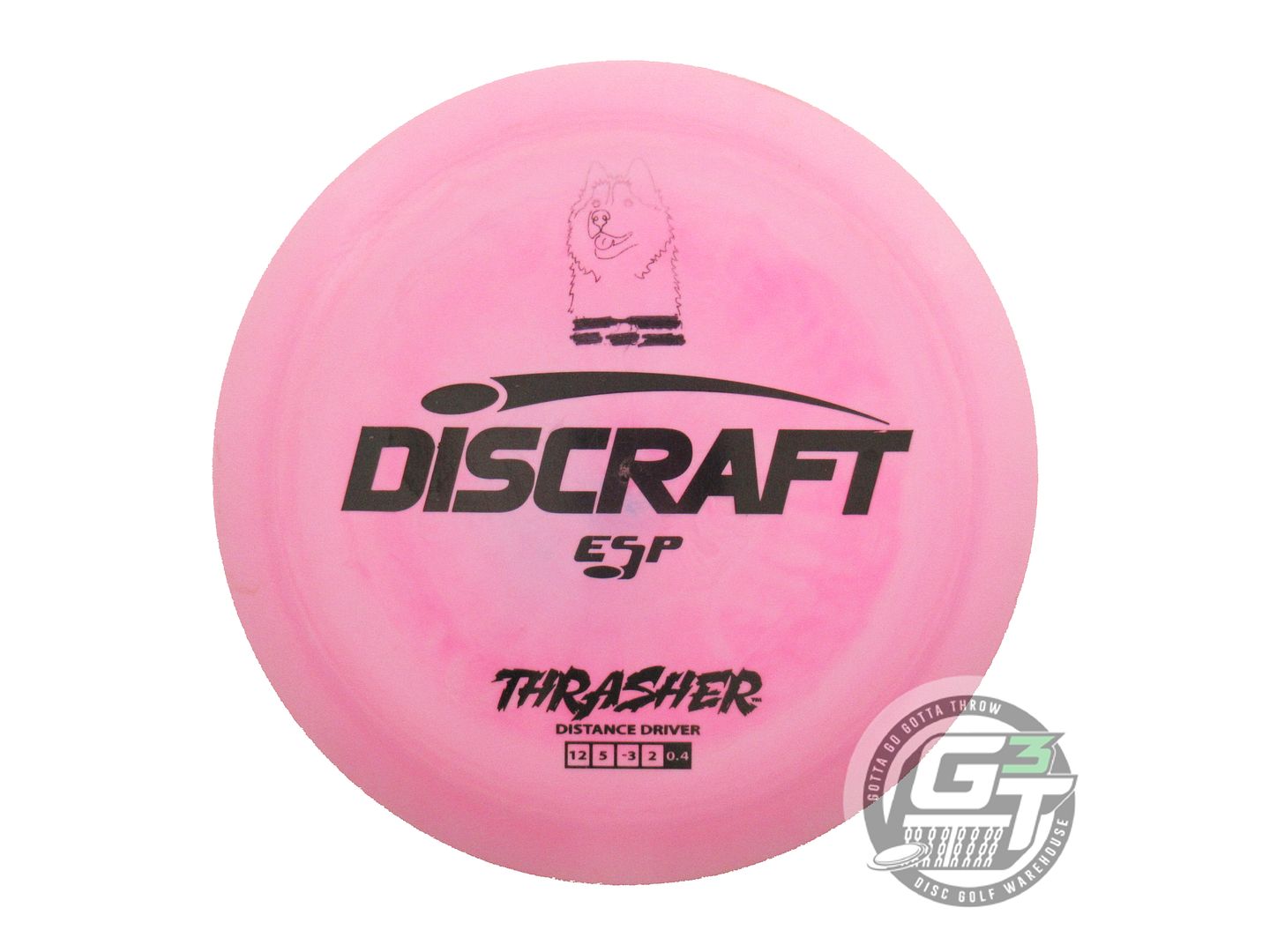 USED Discraft ESP Thrasher 176g Pink Black Stamp Distance Driver Golf Disc